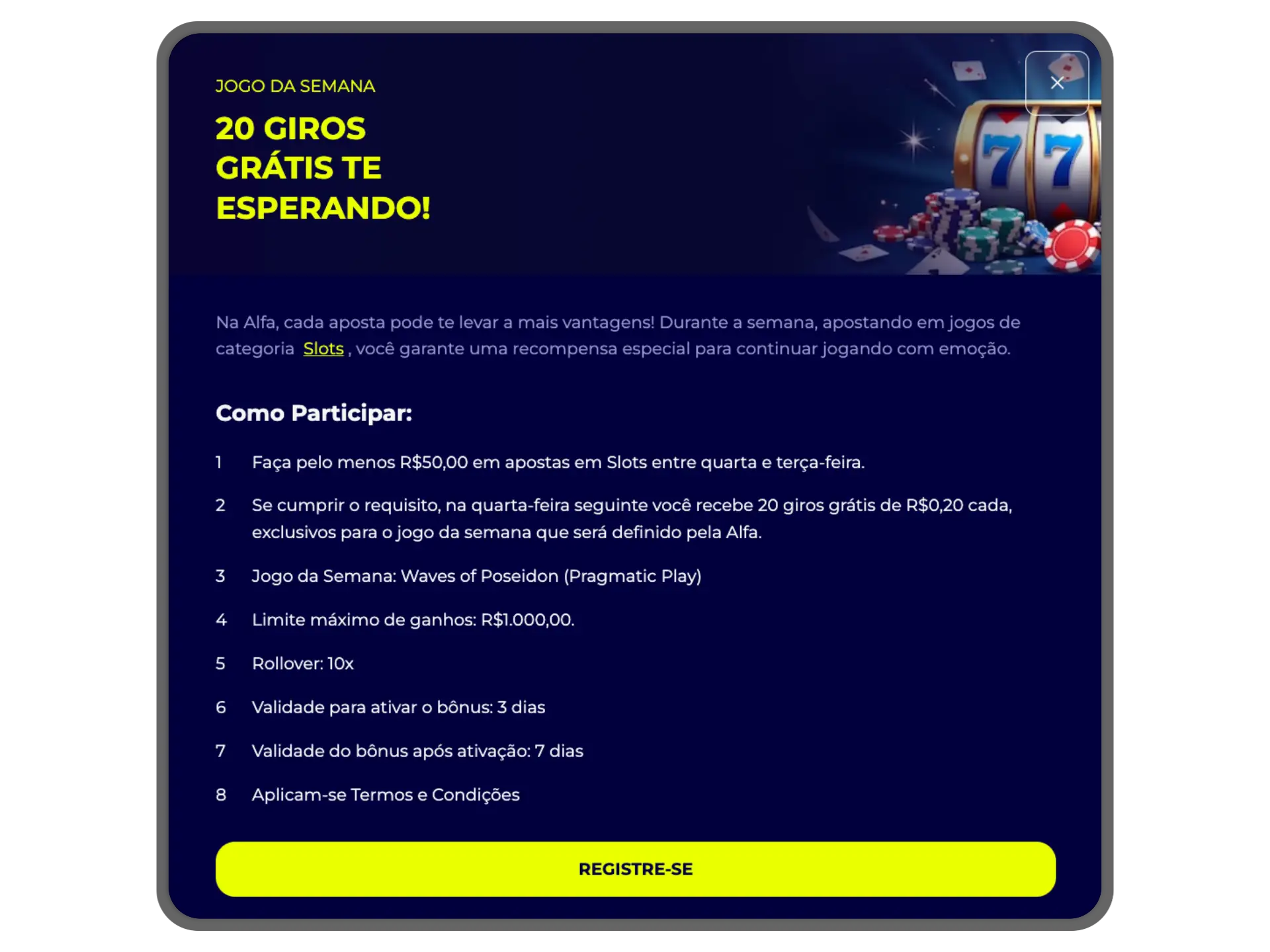Alfa bet Casino Bonus